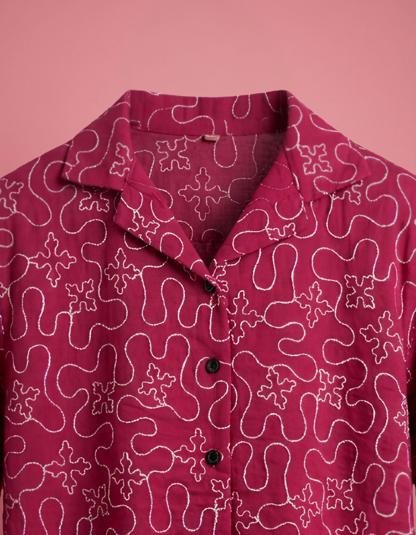 Cherry Flux Cropped Shirt